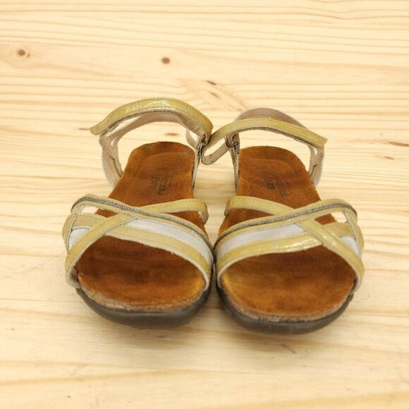 Naot Womens Sandals Sz 5 36 Tan Ankle Strap Open Toe Comfort Shoes Retro Y2K - Picture 2 of 9